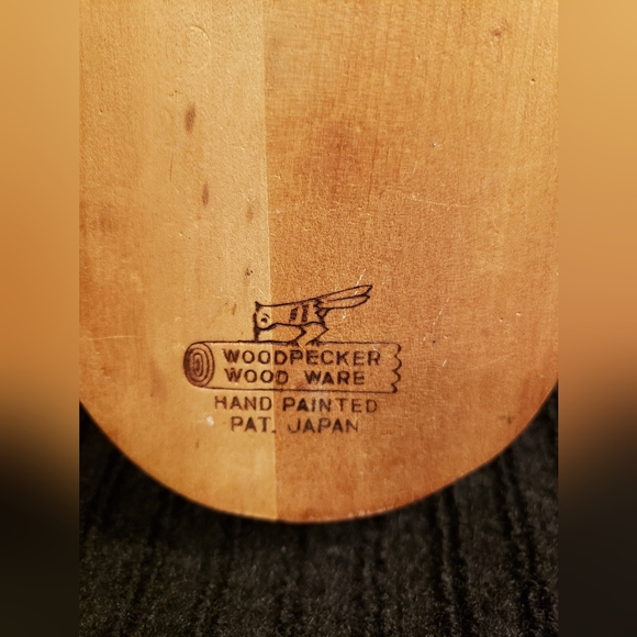 Vintage Handpainted Wall Hanging Rooster Wooden Knife Block - Picture 7 of 10